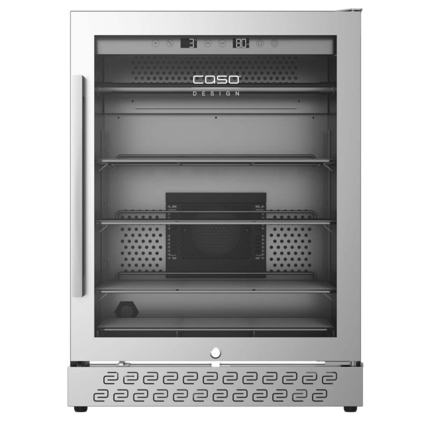 Caso DryAged Master 125, kødmodningsskab, 125L, Rustfrit stålit stål